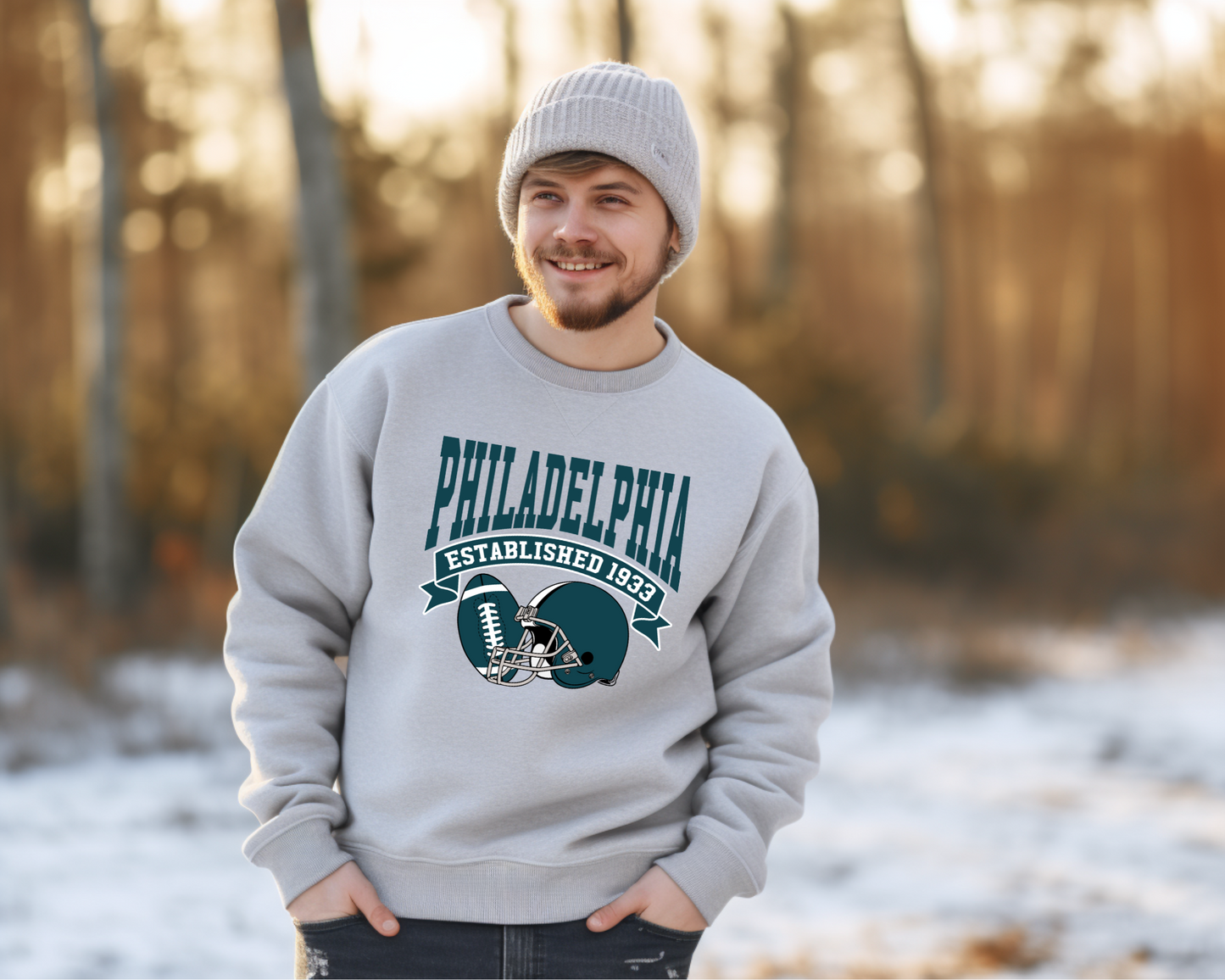 Vintage State Football Sweatshirt Collection - Philadelphia