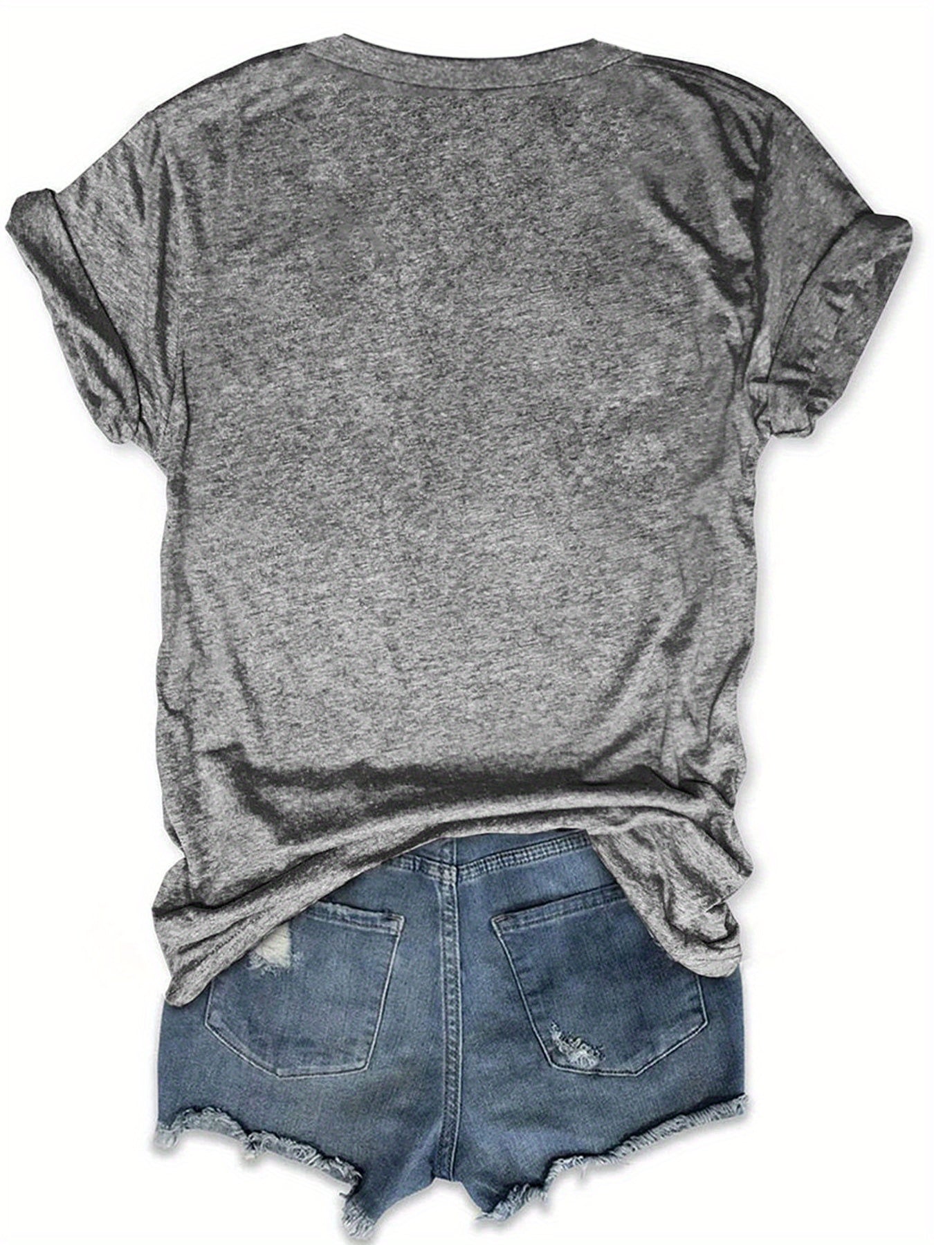 Camiseta con cuello redondo y estampado de profesor