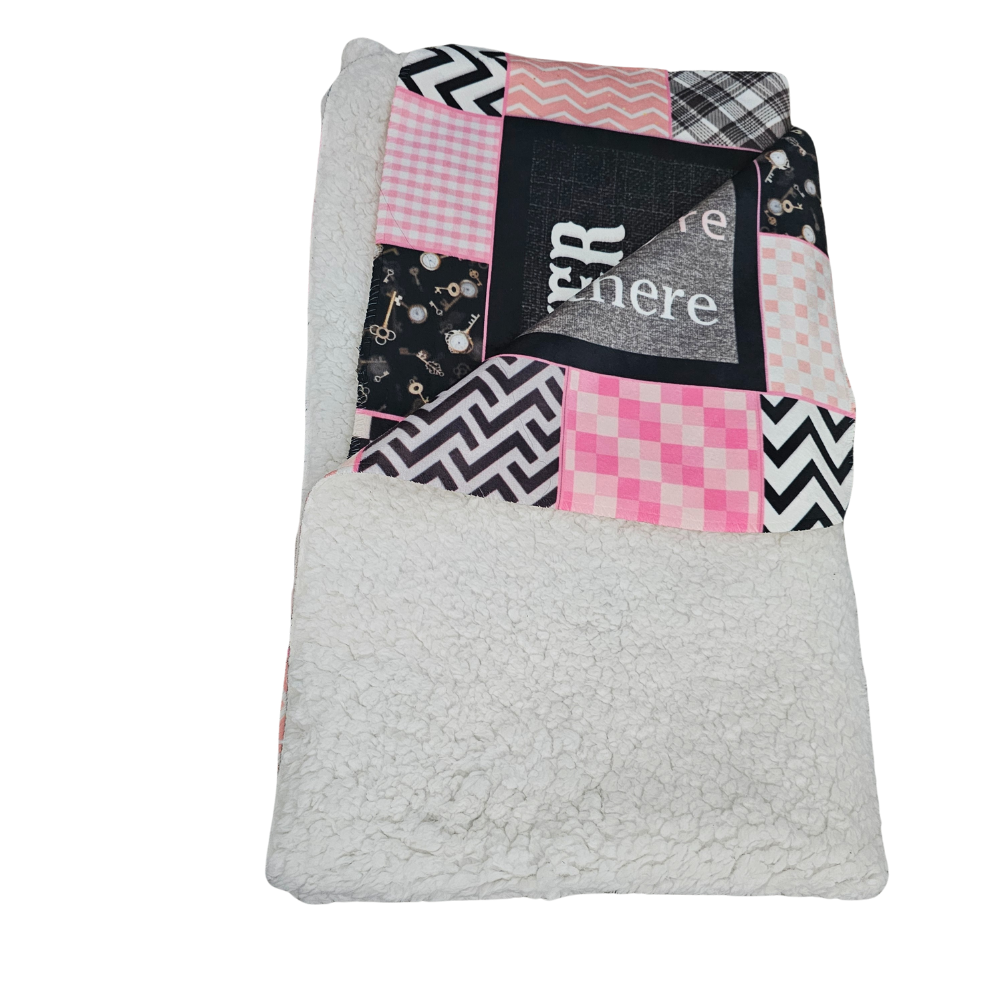 Hugs & Love ~ Granddaughter Patchwork Blanket