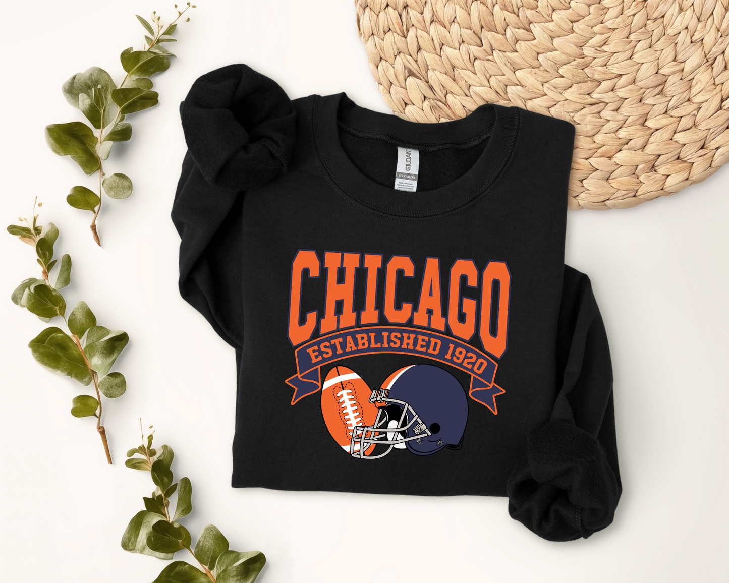 Vintage State Football Sweatshirt Collection - Chicago