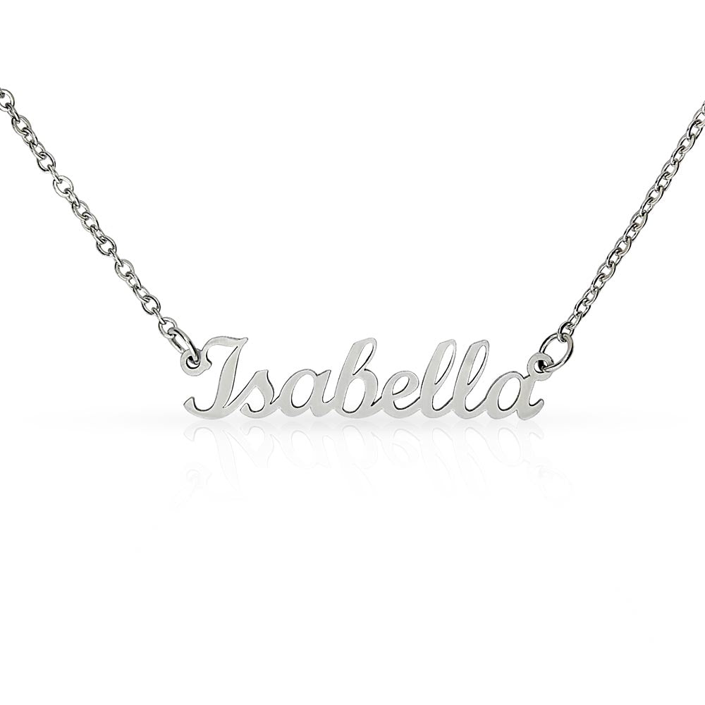 Personalized Sterling Silver or 18K Gold Finish Necklace