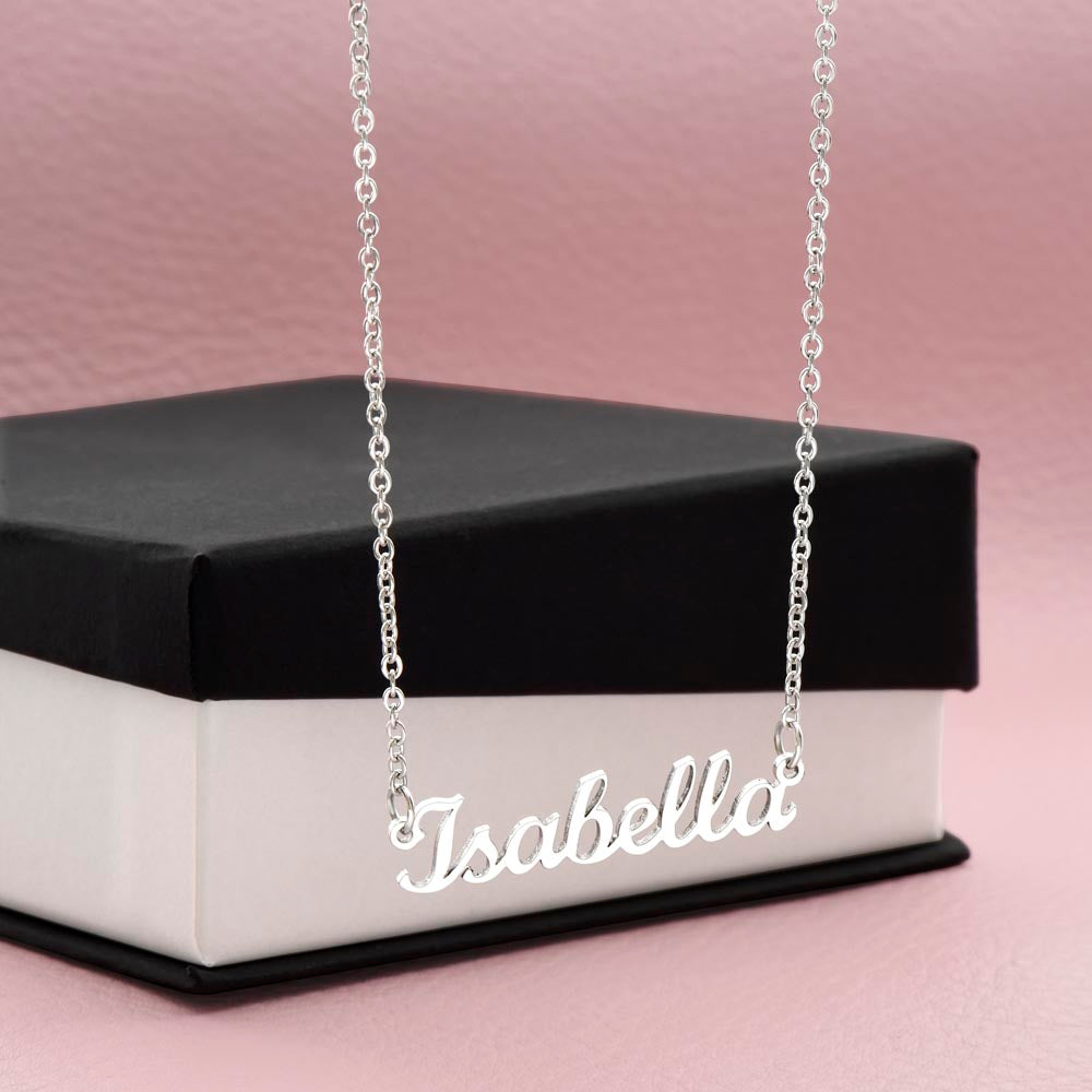 Personalized Sterling Silver or 18K Gold Finish Necklace