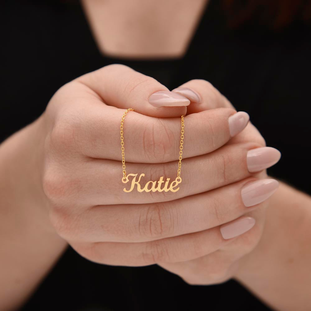 Personalized Sterling Silver or 18K Gold Finish Necklace