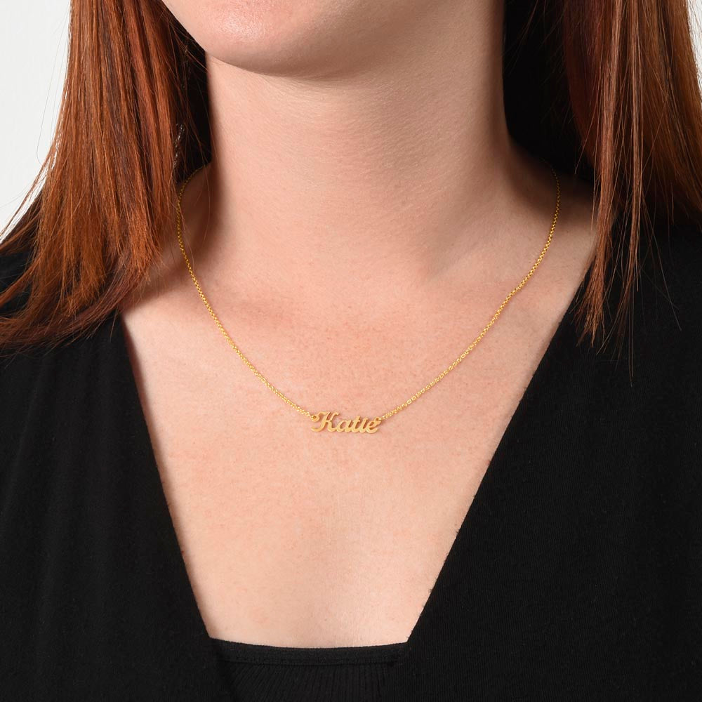 Personalized Sterling Silver or 18K Gold Finish Necklace