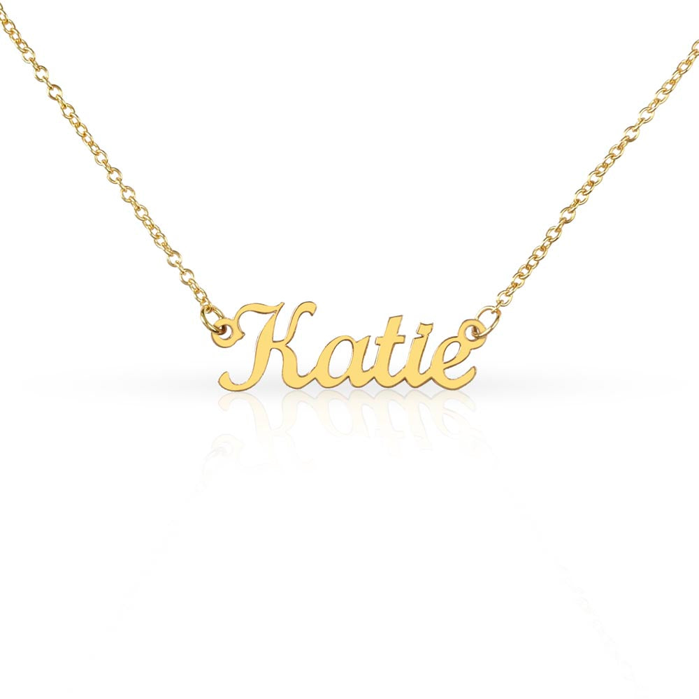 Personalized Sterling Silver or 18K Gold Finish Necklace