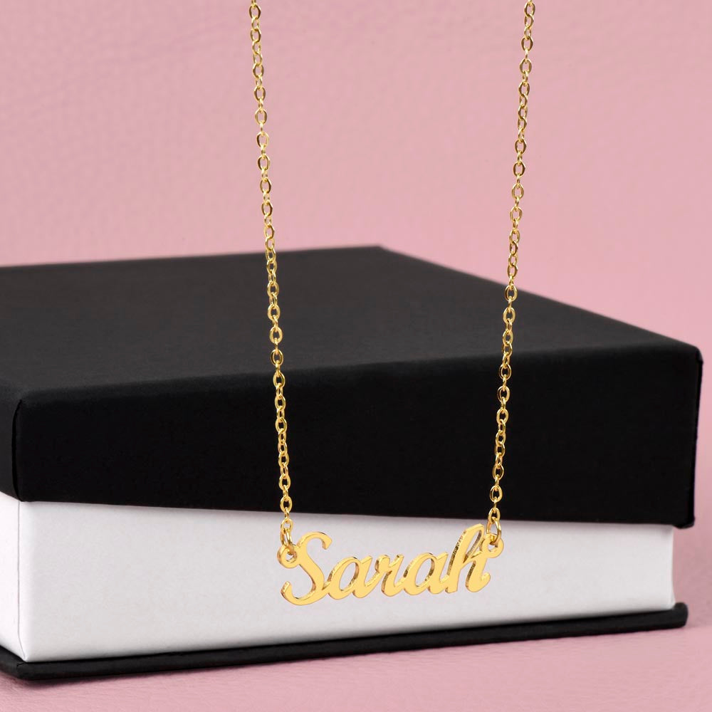 Personalized Sterling Silver or 18K Gold Finish Necklace