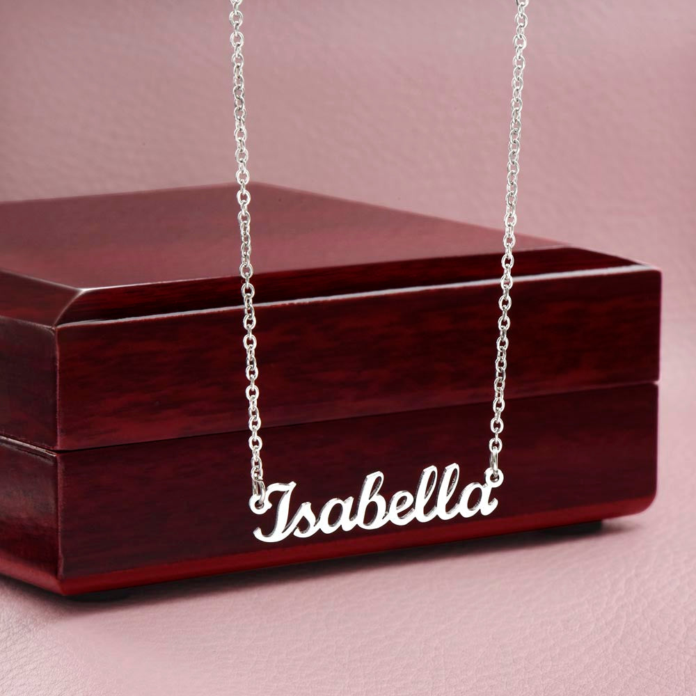 Personalized Sterling Silver or 18K Gold Finish Necklace