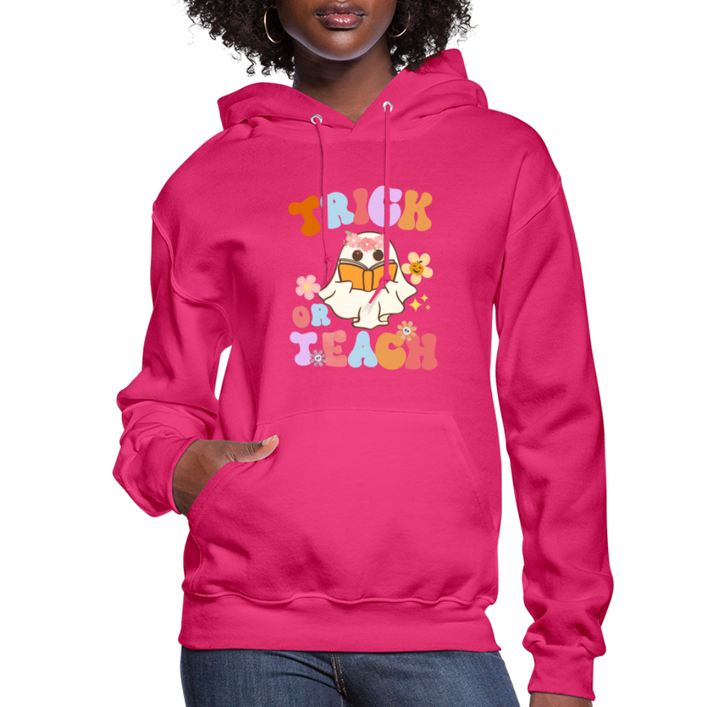Trick or Teach Women's Hoodie - fuchsia