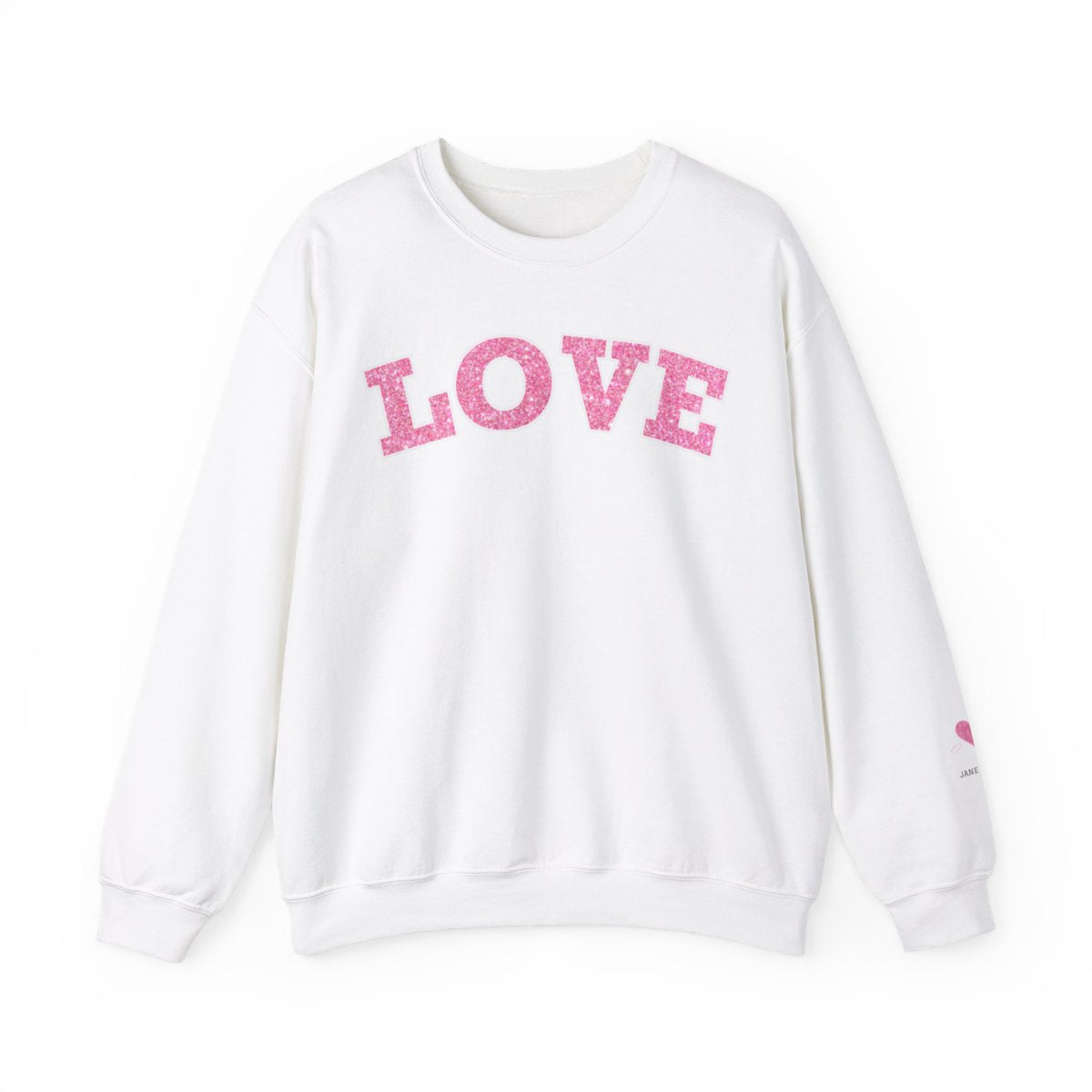 Personalized LOVE Crewneck Sweatshirt PINK