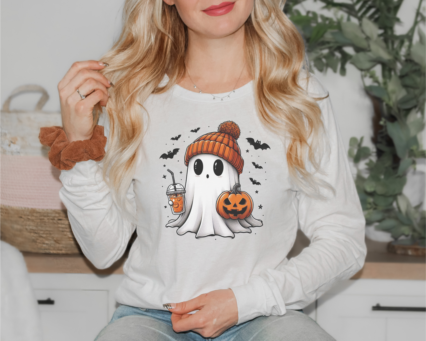 Cappuccino Ghost Long Sleeve Shirt