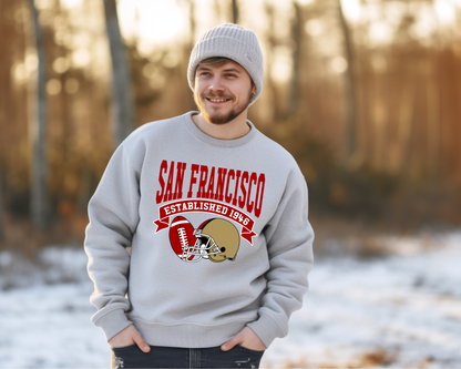 Vintage State Football Sweatshirt Collection - San Francisco