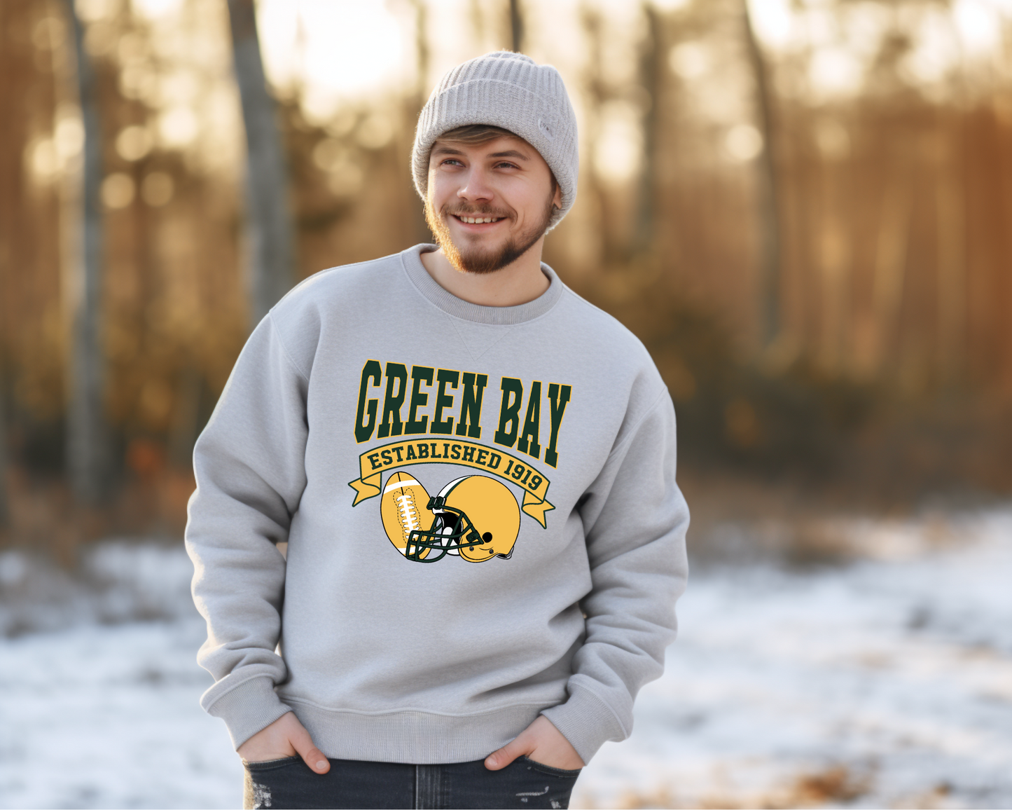 Vintage State Football Sweatshirt Collection - Green Bay