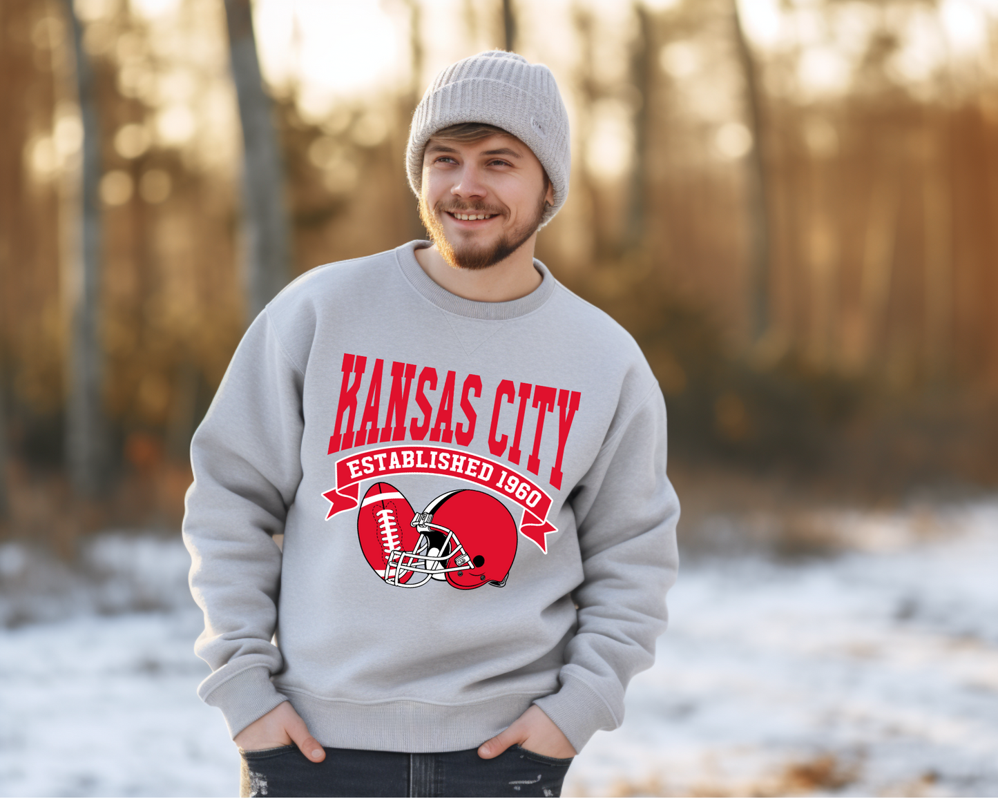 Vintage State Football Sweatshirt Collection - Kansas