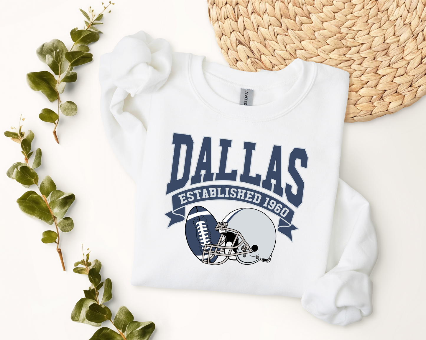 Vintage State Football Sweatshirt Collection - Dallas