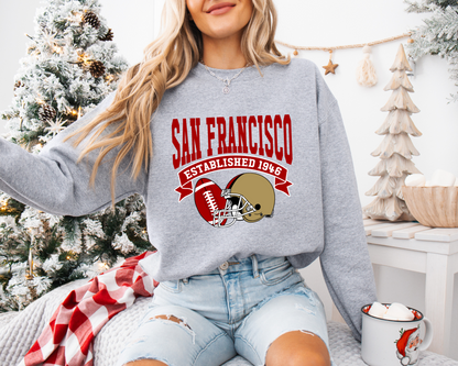 Vintage State Football Sweatshirt Collection - San Francisco