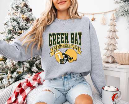 Vintage State Football Sweatshirt Collection - Green Bay