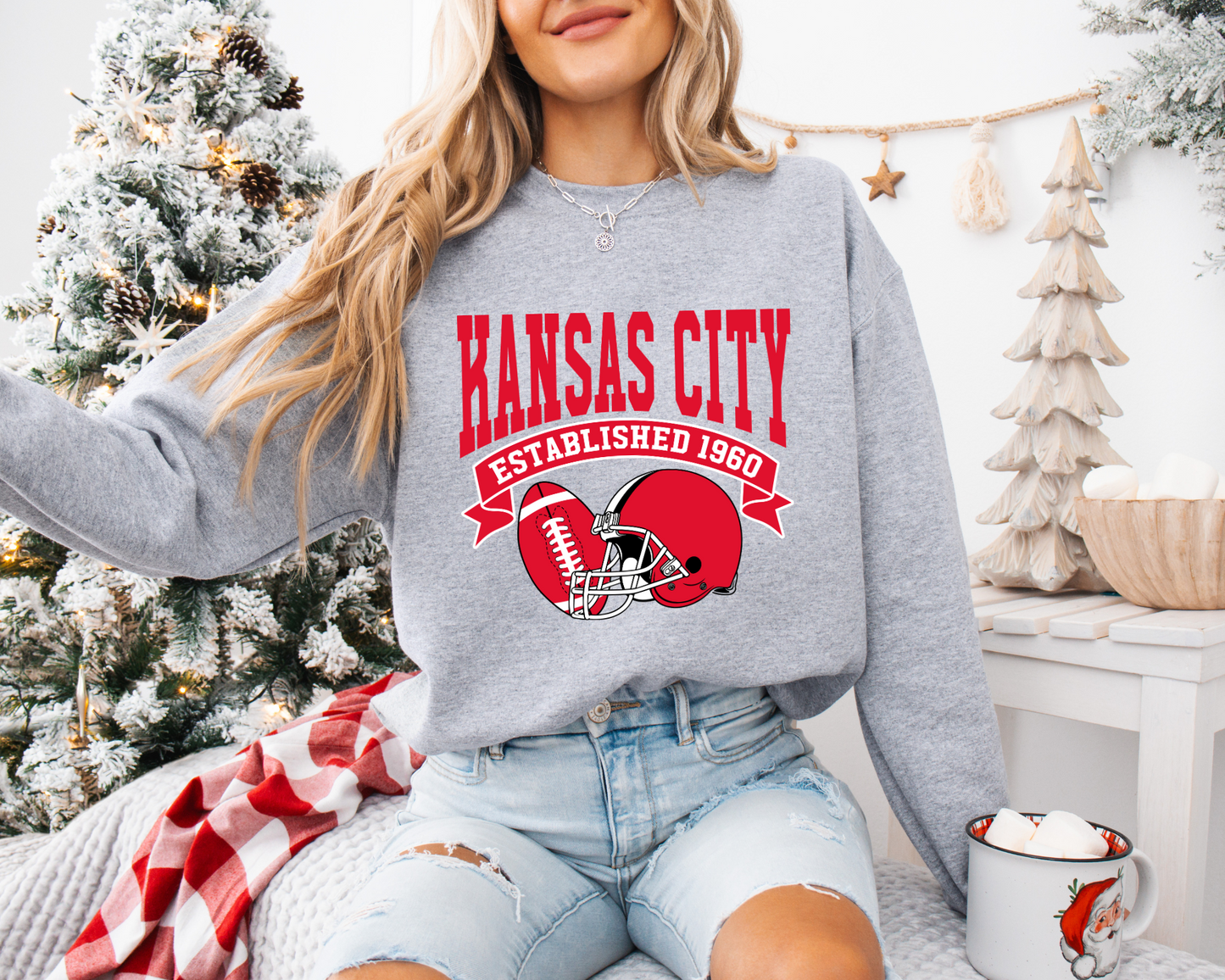 Vintage State Football Sweatshirt Collection - Kansas