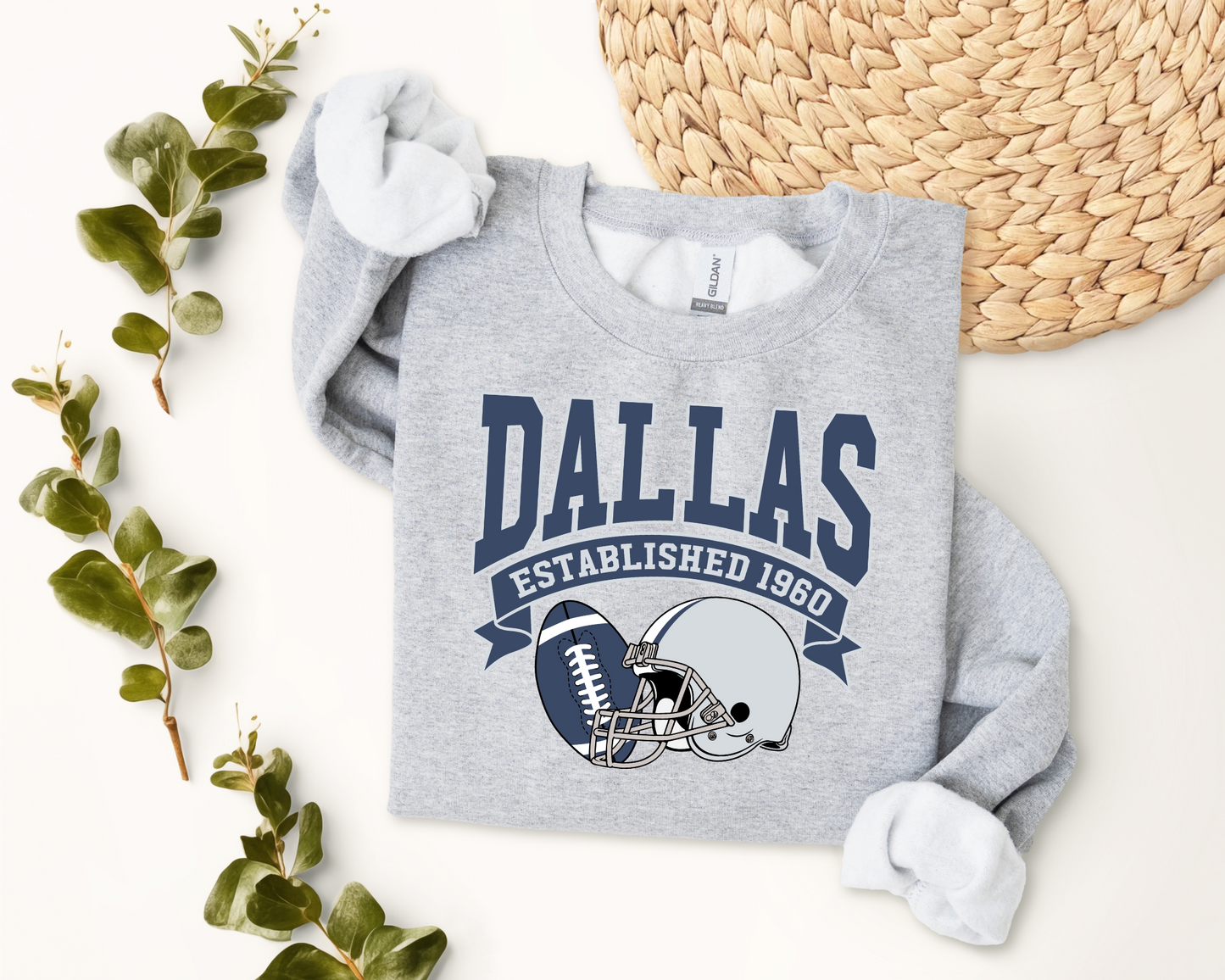 Vintage State Football Sweatshirt Collection - Dallas