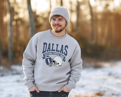 Vintage State Football Sweatshirt Collection - Dallas