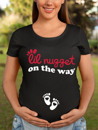 Lil Nugget Maternity T-Shirt sized