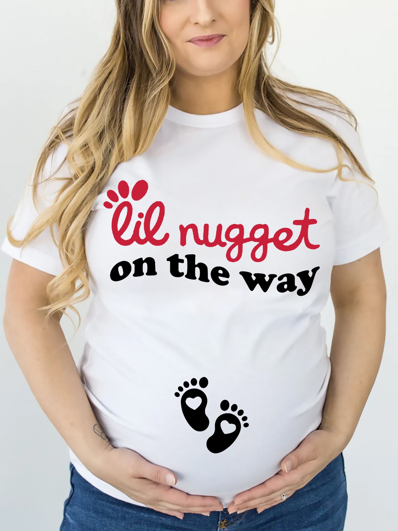 Lil Nugget Maternity T-Shirt sized