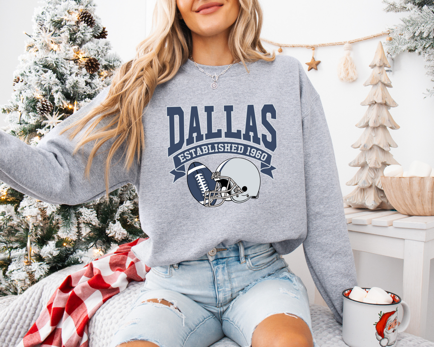 Vintage State Football Sweatshirt Collection - Dallas