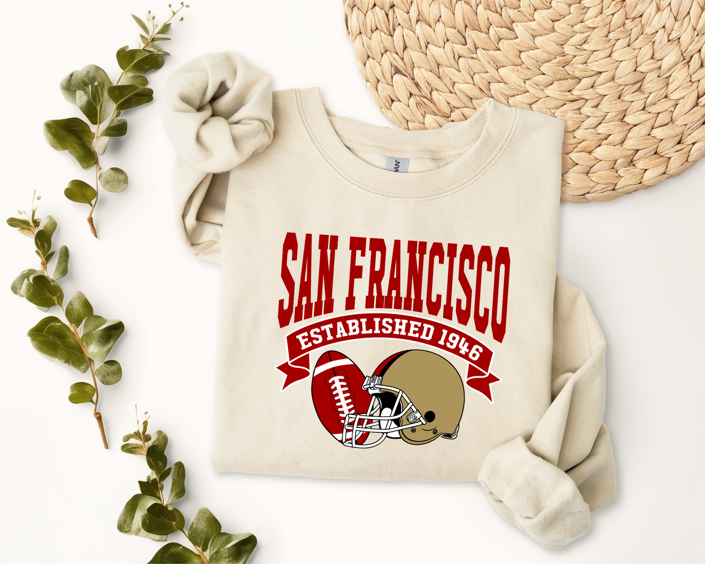 Vintage State Football Sweatshirt Collection - San Francisco