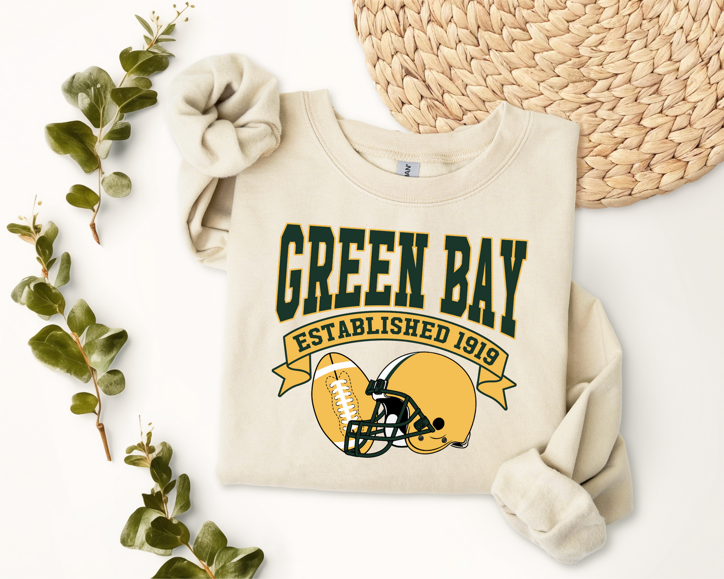 Vintage State Football Sweatshirt Collection - Green Bay