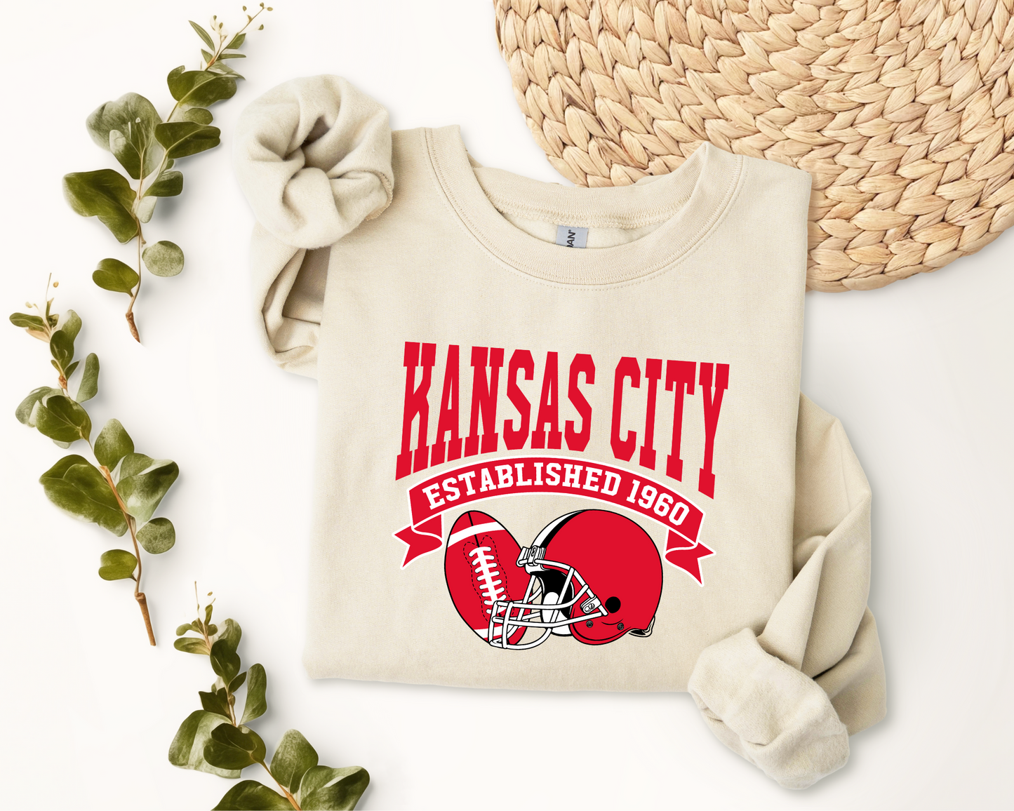 Vintage State Football Sweatshirt Collection - Kansas