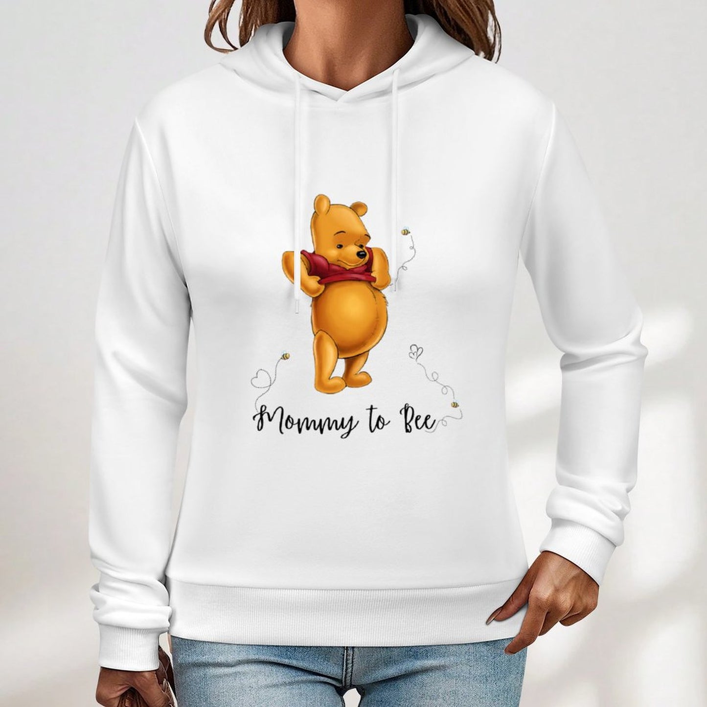 Mommy To Bee - Sudadera con capucha estampada DTG 255gsm 