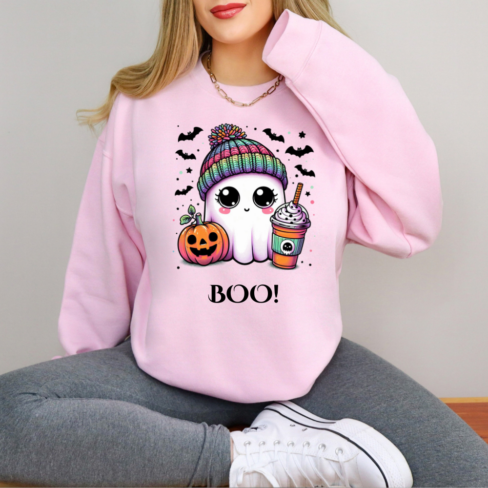 Boo! Customizable Crewneck Sweatshirt