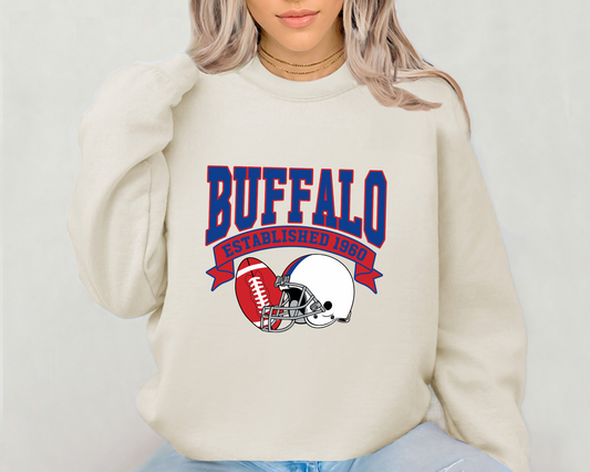 Vintage State Football Sweatshirt Collection - Buffalo