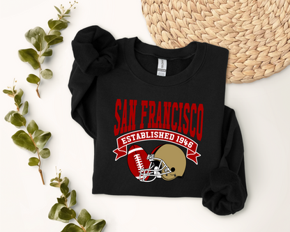 Vintage State Football Sweatshirt Collection - San Francisco