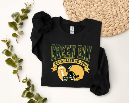 Vintage State Football Sweatshirt Collection - Green Bay