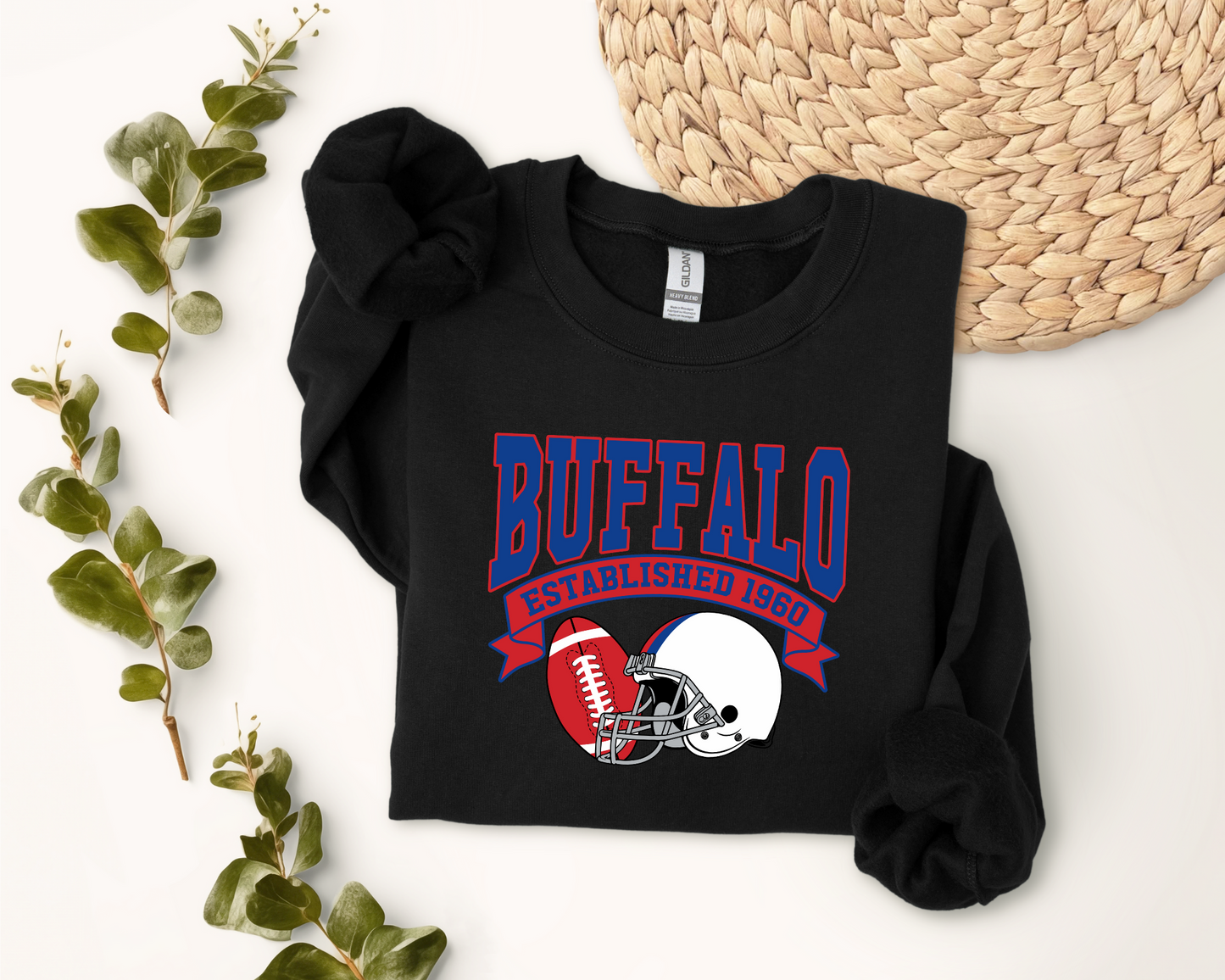 Vintage State Football Sweatshirt Collection - Buffalo