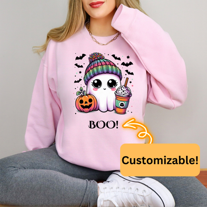 Boo! Customizable Crewneck Sweatshirt