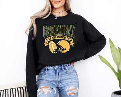 Vintage State Football Sweatshirt Collection - Green Bay