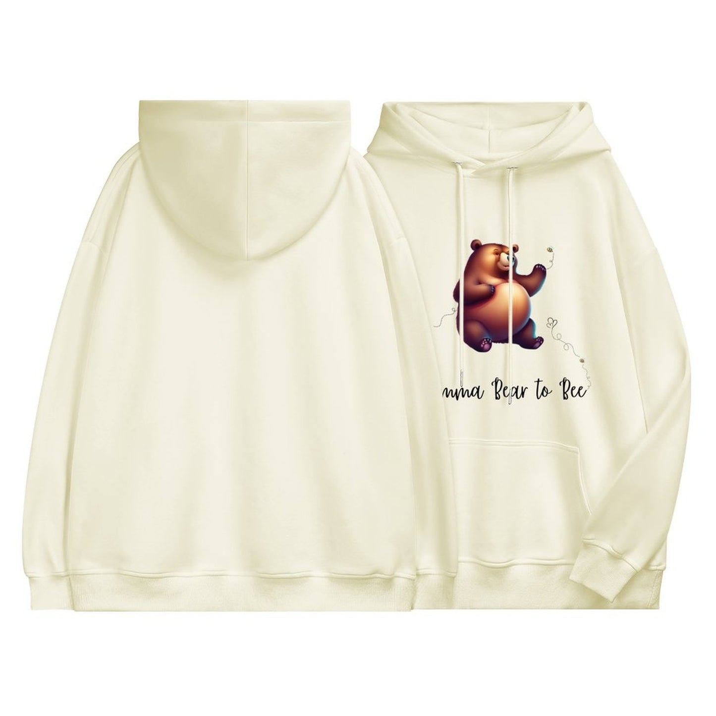 Momma Bear To Bee - Sudadera con capucha de algodón DTF 320gsm 