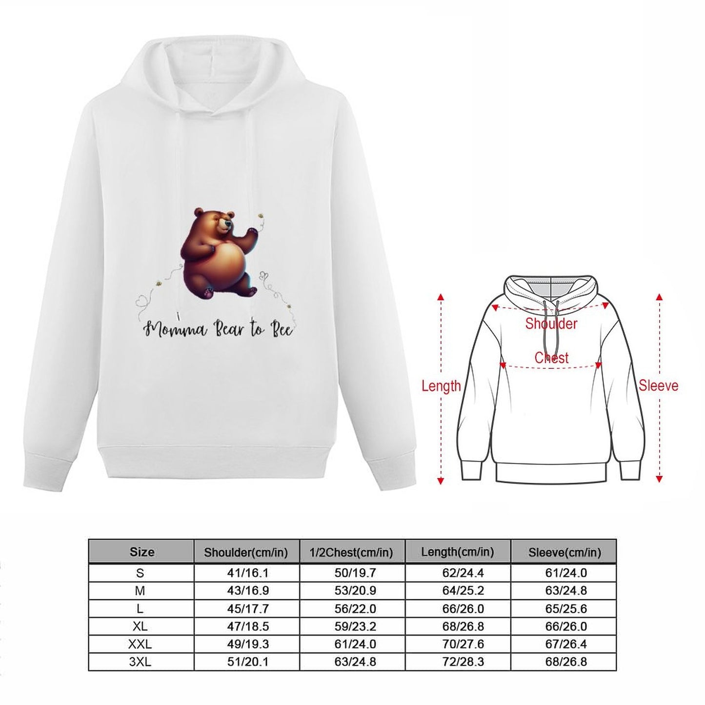 Mom To Bee - Sudaderas con capucha personalizadas DTF 255gsm 