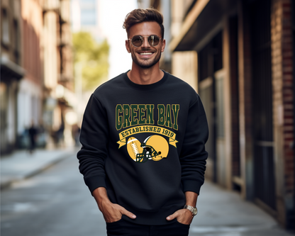 Vintage State Football Sweatshirt Collection - Green Bay