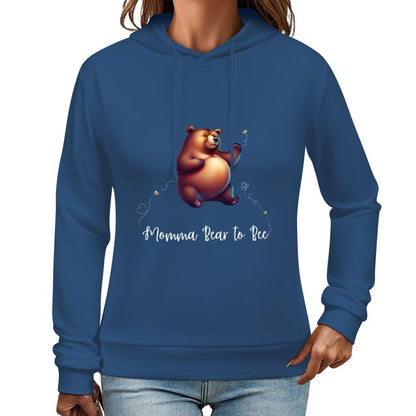 Momma Bear To Be - Sudadera con capucha estampada DTG 255gsm 