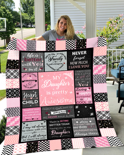 Hugz & Love - Daughter's Customizable Patchwork Blanket