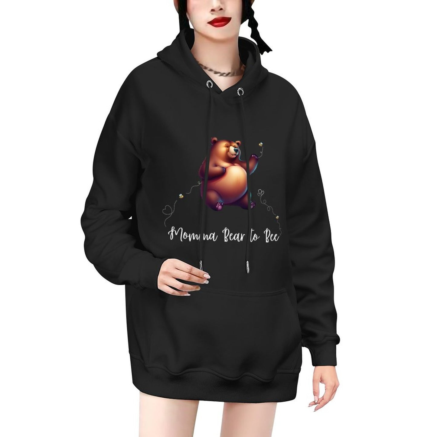 Momma Bear To Bee - Sudadera con capucha de algodón DTF 320gsm