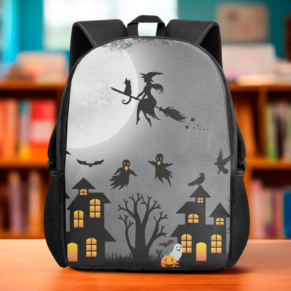 Witch's Ride Halloween Backpack for Kids