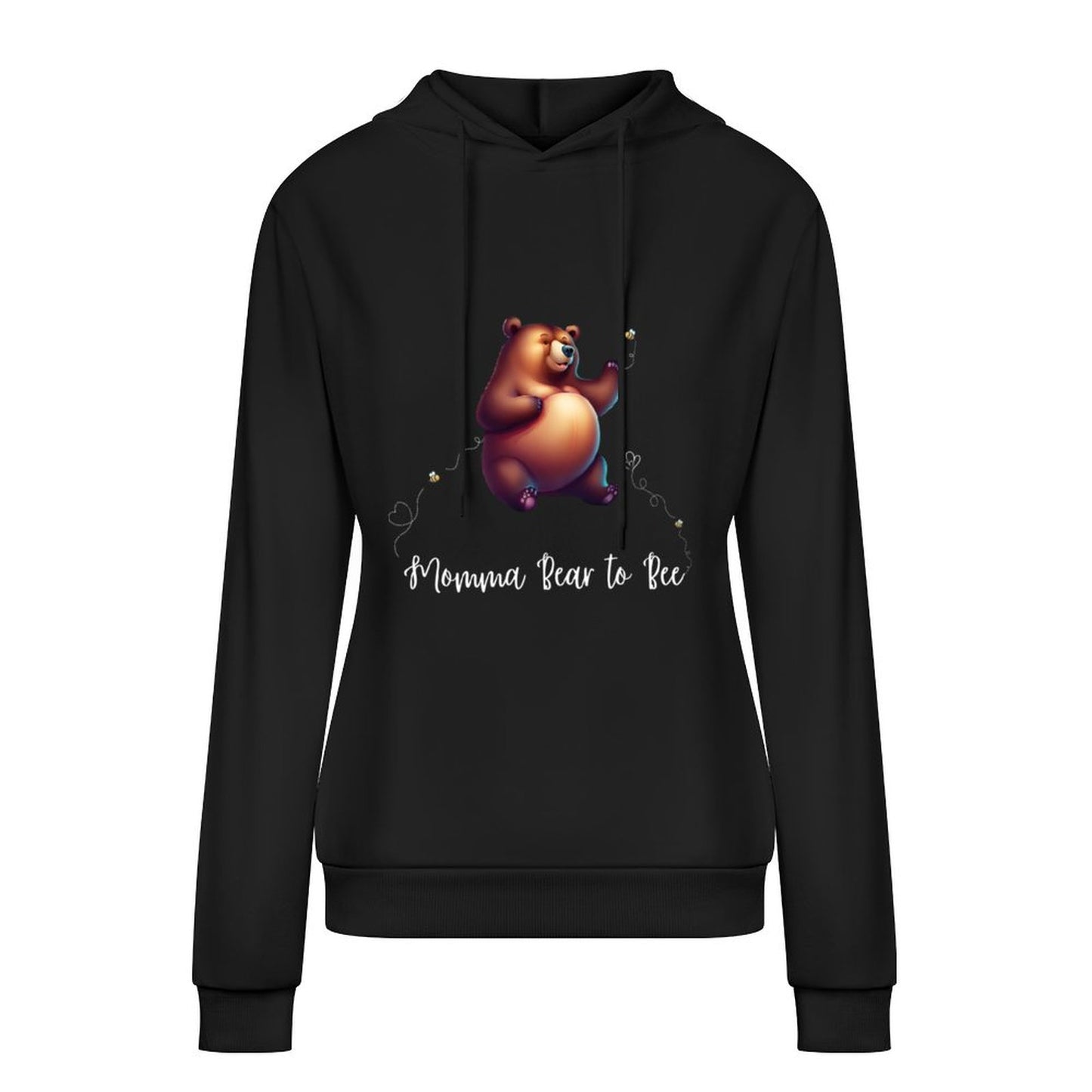 Momma Bear To Be - Sudadera con capucha estampada DTG 255gsm 