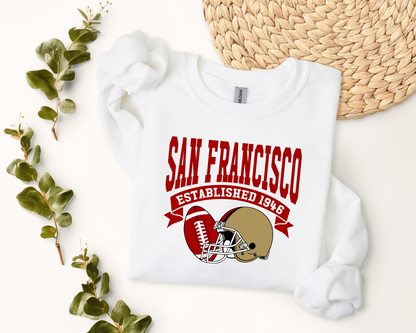 Vintage State Football Sweatshirt Collection - San Francisco