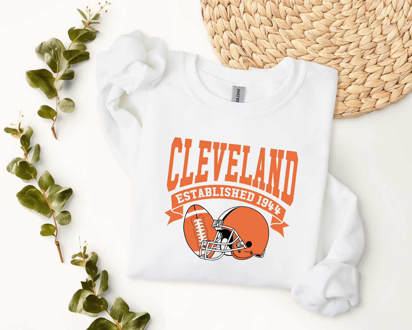 Vintage State Football Sweatshirt Collection - Cleveland