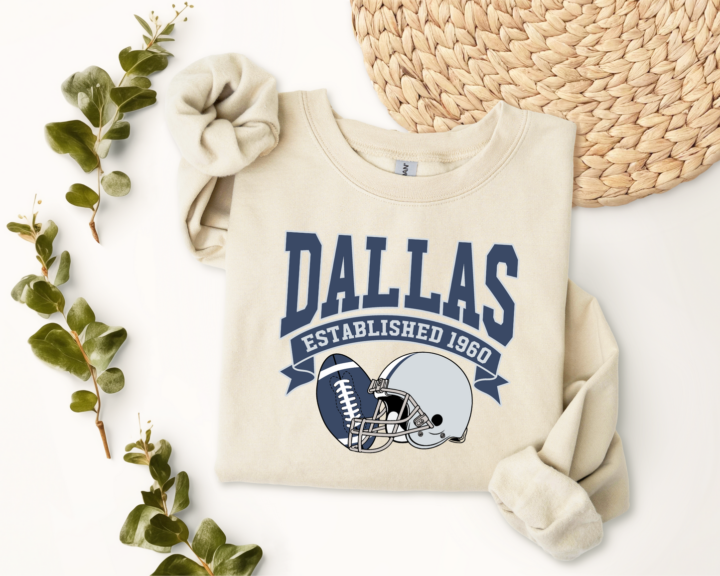 Vintage State Football Sweatshirt Collection - Dallas