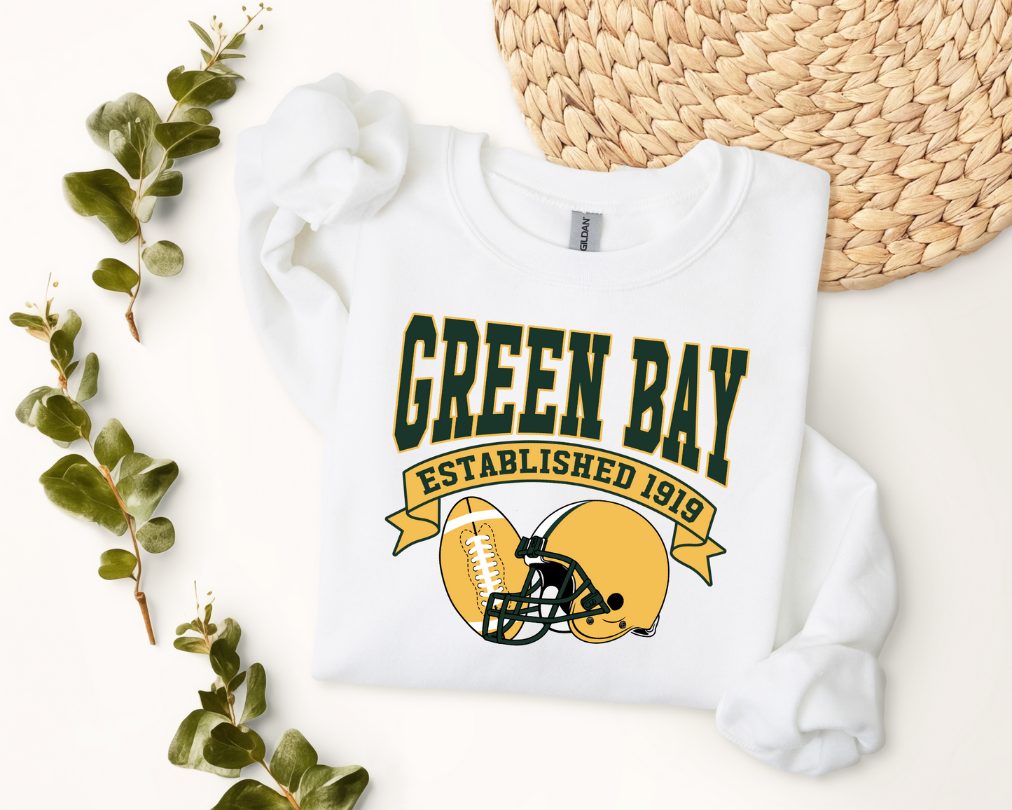 Vintage State Football Sweatshirt Collection - Green Bay