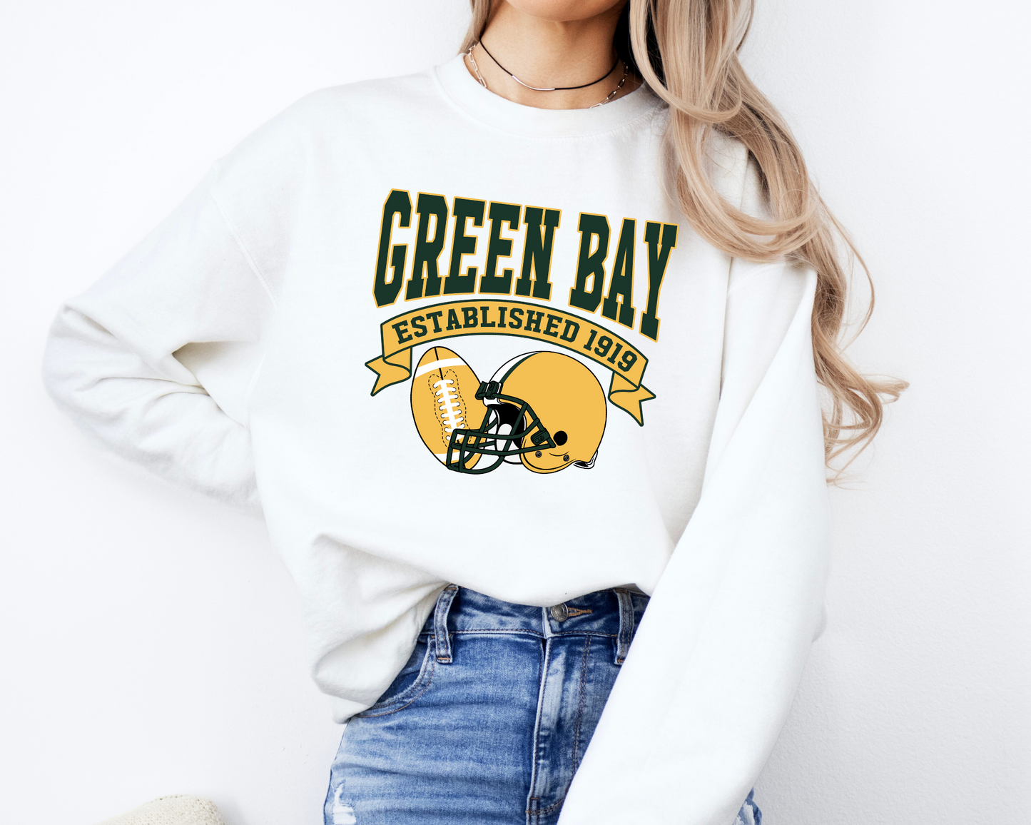 Vintage State Football Sweatshirt Collection - Green Bay